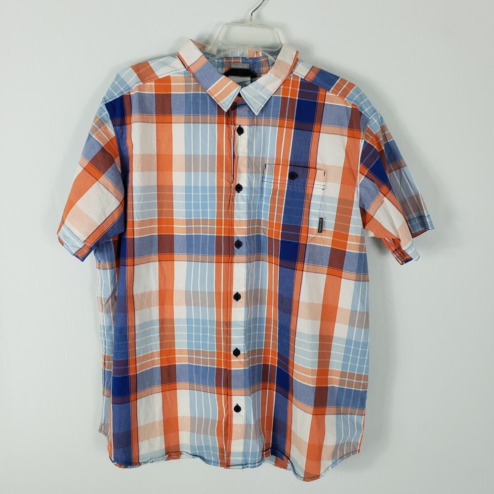 Columbia Men's Boulder Ridge Short Sleeve Regular Fit Shirt Multi-Color Size XL
